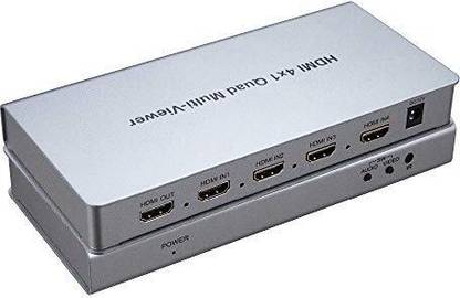 VOOCME HDMI Multi-viewer HDMI Quad Screen Real Time Multiviewer with HDMI Media Streaming Device