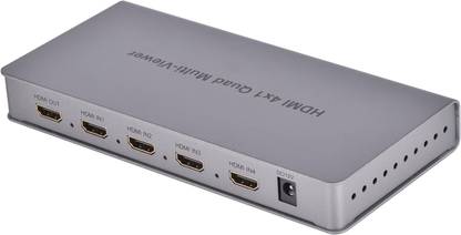 microware 4x1 HDMI Multi-Viewer HDMI Quad Screen Real Time Multiviewer Media Streaming Device