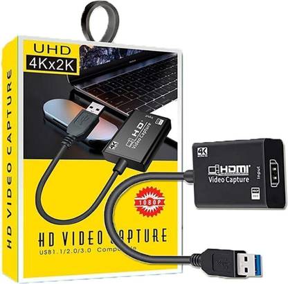 OG X NEXA WITH DEVICE 4K USB 3.0 to HDMI for Video Capture Record Box 1080P HDMI USB Capture Card Media Streaming Device