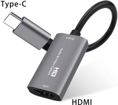 microware HDMI Type-C Video Capture Card 4K USB3.1 Game Audio Live Stream to Macbook Media Streaming Device