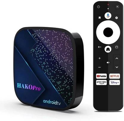 Profitech Communication Hako Pro 4+64 Google Certified Android 11 Bluetooth Remote Netflix 4K Media Streaming Device
