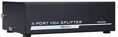 Tobo 4 Port VGA Splitter Sharing Switch Box 4 VGA Out/1 VGA Splitter Box Display Media Streaming Device
