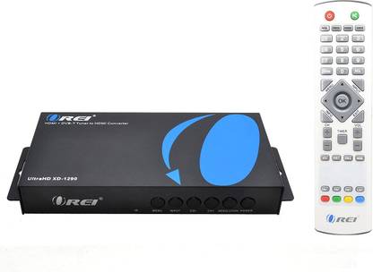 OREI 4K PAL HDMI to NTSC Video Converter Built-in Digital TV Tuner -Worldwide Voltage Media Streaming Device