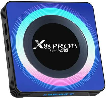Omex X88 PRO 13. Android 4GB 64GB Wifi BT5.0 Wifi6 dual band Wi-Fi Smart Tv Box Media Streaming Device