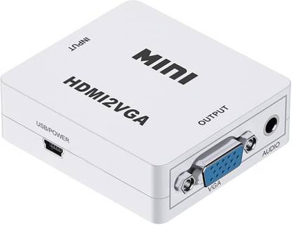 Tobo Mini HDMI to VGA Converter with Audio HDMI2VGA 1080P Adapter Connector for PC Laptop to HDTV Projector HDMI 2 VGA Converter Media Streaming Device
