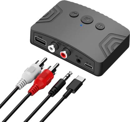 Tobo 5.3 Bluetooth Audio Adapter, Dual Output Interface Wireless Audio TD-1168WA Media Streaming Device