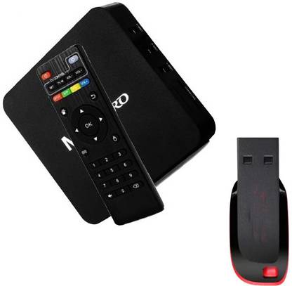 13-HI-13 TV Set Top Box 5G Android Smart MXQ 16GB RAM/256GB ROM Wi-Fi With 64GB Pendrive Media Streaming Device