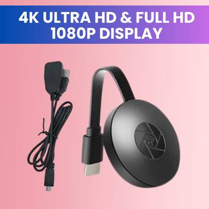 Clairbell Chromecast Ultra 4K (Streaming Device) with HDR and Fast Wi-Fi ConnectivityO122 Media Streaming Device
