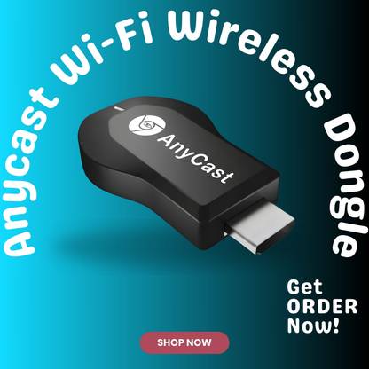 Clairbell AnyCast Wi-Fi Wireless Display Dongle Wireless HDMI Screen Mirroring AdaptorR319 Media Streaming Device
