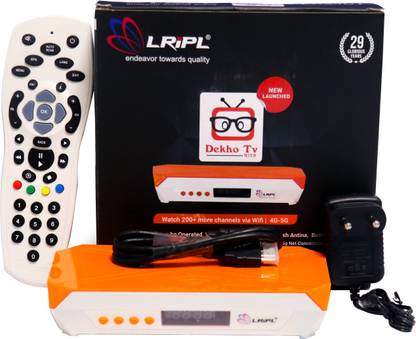 LRIPL HD MPEG-4 Set Top Box | Inbuilt Wifi Watch TV Channels Without Dish Antenna Media Streaming Device