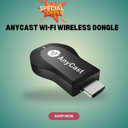 FRONY AnyCast Wi-Fi Wireless Display Dongle Wireless Tv device by amazon primeR183 Media Streaming Device