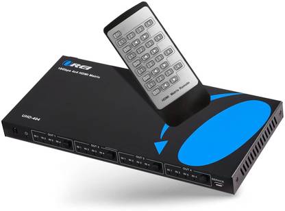 OREI 4x4 HDMI 4K Matrix Switch/Splitter (4-Input, 4-Output) UHD 4K@60Hz HDR, 18 GBPS Media Streaming Device