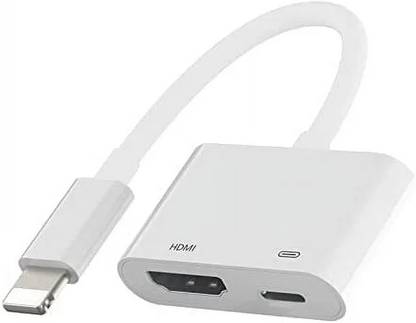 microware Lightning to Digital AV Adapter, for iPhone, iPad, iPod, TV Monitors Projectors Media Streaming Device