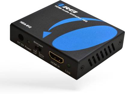 OREI 4K 18G HDMI Audio Extractor Converter, SPDIF + 3.5mm Output, HDMI 2.0 & HDCP 2.2 Media Streaming Device