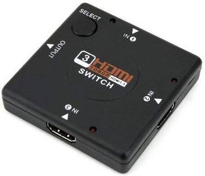 VOOCME 3 Port HDMI Switch Splitter Switcher HUB Box Cable LCD HDTV 1080P Media Streaming Device