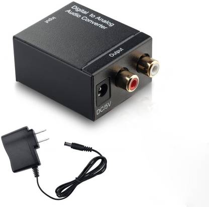 REC Trade Digital Optical Coax to Analog RCA Audio Converter Adapter (0065N) Media Streaming Device