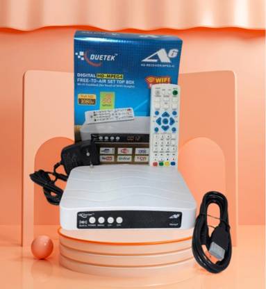 SAYENY Dueteck A6 HD Digital Free To Air Setop Box Wifi Enabled record Live Frograms 5G Media Streaming Device