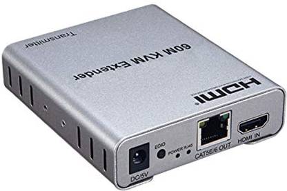 microware 60m HDMI KVM Ethernet Cable Cat5/6 Rj45 Adapter Audio Video Converter Media Streaming Device