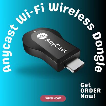 Clairbell AnyCast Wi-Fi Wireless Display Dongle Wireless Tv device by amazon primeR198 Media Streaming Device