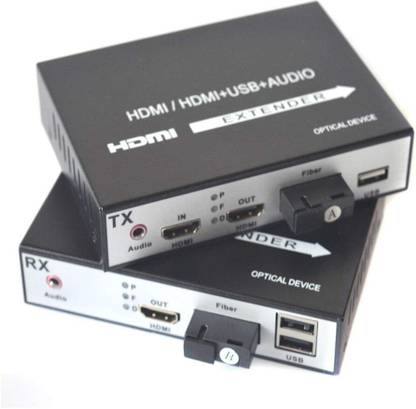 Etzin HDMI KVM Fiber Extender, HDMI Video Optical Transceiver Full HD 1080P, 20km Media Streaming Device