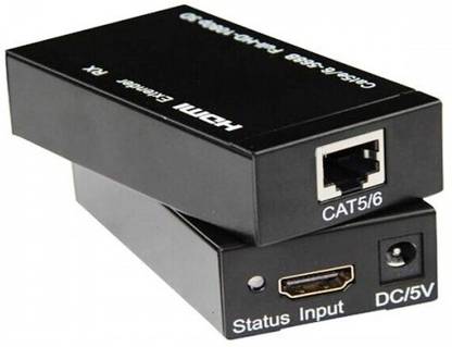 Unbranded LAN TO HDMI CONVERTER (60MTR HDMI EXTENDER) Media Streaming Device