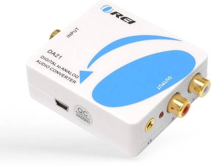 OREI Optical SPDIF/Coaxial Digital to RCA L/R Analog Audio Converter with 3.5mm Jack Media Streaming Device
