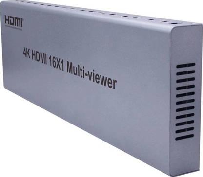 microware HDMI Multi viewer 1080P 16X1 Quad Screen Splitter 16 In 1 Out Seamless Media Streaming Device