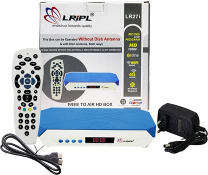LRIPL 27i MPEG4 Set Top Box Watch Wireless DTH channels without Antenna Media Streaming Device