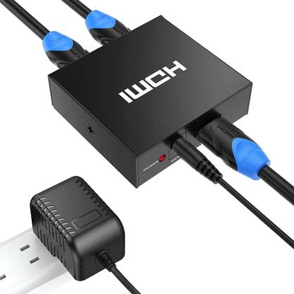 REC Trade 4K HDMI Splitter 1 X 2 Out, 1x2 Powered HDMI Splitter for Dual Monitors (0098N) Media Streaming Device