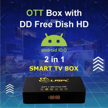 LRIPL 2 in 1 Smart Hybrid TV Box with DD Free Dish HD (OTT DVB S2) 2GB LRIPL 2 in 1 Smart Hybrid TV Box with DD Free Dish HD (OTT DVB S2) 2GB