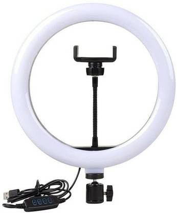 DRUMSTONE Live Stream Led Soft Ring Light 45 cm 360 Degree Rotating Ring Flash