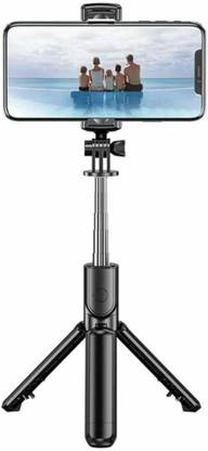 Mrs Simin R1 flexible selfie Stick Black Bluetooth Selfie Stick