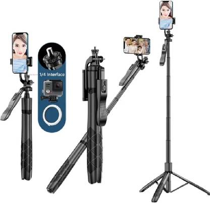 ATSolutions Versatile and Portable: L16 Selfie Stick with Built-In Tripod and Bluetooth Remote Bluetooth Selfie Stick