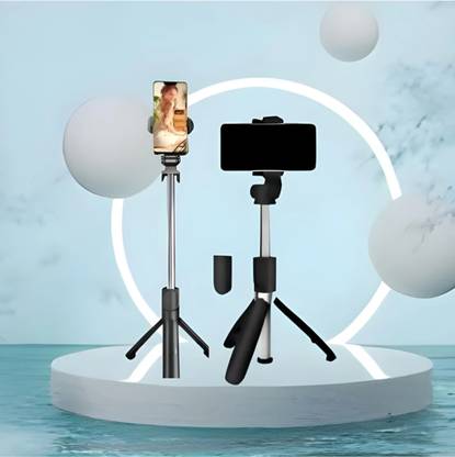 TWS Extendable Selfie Rod with 360° Swivel Head and Remote Control Bluetooth Selfie Stick