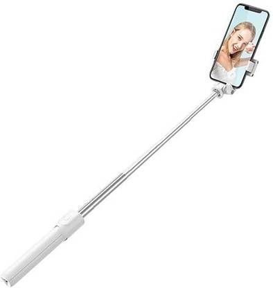 BOOM Portable Foldable Selfie Stick with Remote Control for Smartphones, Reel Vlogger Youtuber Video Recording Bluetooth Selfie Stick