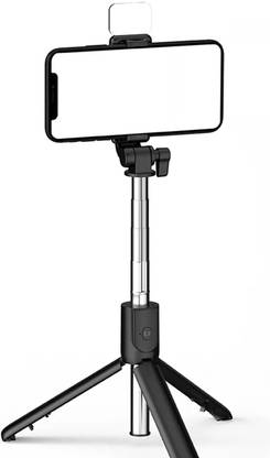 ModishOmbre Wireless Remote Selfie Stick Bluetooth Selfie Stick with Light, Three-in-One Compact Selfie Stick with Integrated with Tripod Bluetooth Selfie Stick Bluetooth Selfie Stick