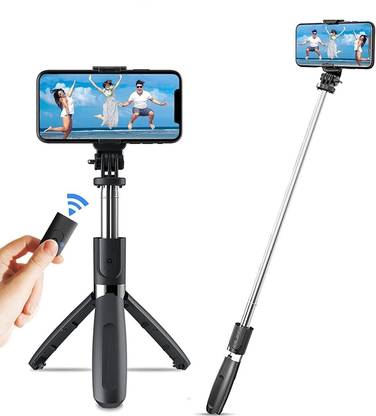 Infinite Digital Bluetooth with Wireless Remote And Extended Tripod Stand Bluetooth Selfie Stick