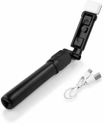 SHUBONIK 3-in-1 Selfie Sticks with Remote and Selfie Light Bluetooth Selfie Stick