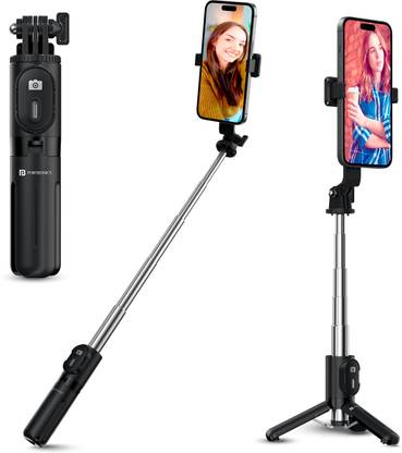 Portronics Lumistick Mini Multifunctional Selfie Stick with Detachable Remote/Tripod Stand Bluetooth Selfie Stick