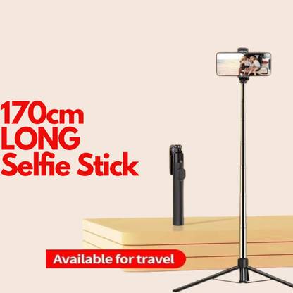 CROWNVIZ Super Long Selfie stick 170cm Y17 Selfie Stick Tripod Flash included expandable features Bluetooth Selfie Stick