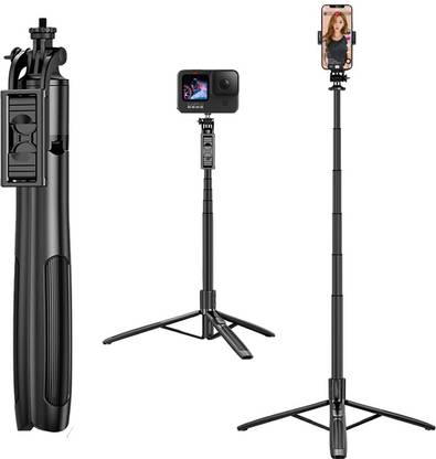 GiftMax Q05 Selfie Stick Tripod Extra Long 61 inch/156 cm, Super Long Multi-Function Bluetooth Selfie Stick