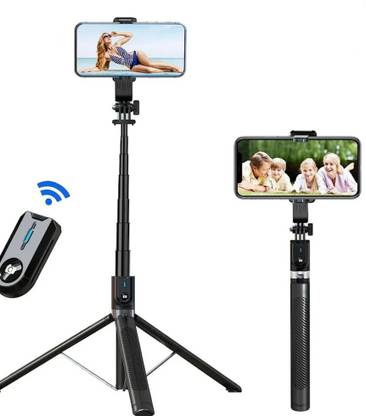 Tryonce P100 3-in-1 Bluetooth Selfie Stick Tripod | 5.7 Feet Extendable | Wireless Remote Bluetooth Selfie Stick