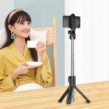 SANNO WORLD Selfie Stick with Detachable Wireless Remote 3 in 1 Function Sturdy Tripod Stand Tripod