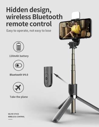 Sconzi Combo of Led Selfie Tripod and N95 Pollution Mask| with wireless remote Tripod, Monopod Kit, Tripod Kit