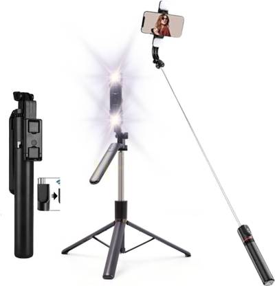 YIXU Long Selfie Stick Tripod mobile selfie stick with Adjustable Clamp Handle and Remote for vlogging Bluetooth Selfie Stick