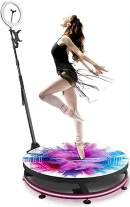 blue ocean 360 Photo Booth Rotating Machine Platform Spin for Photo Booth for Events Parties Platform Cable Selfie Stick