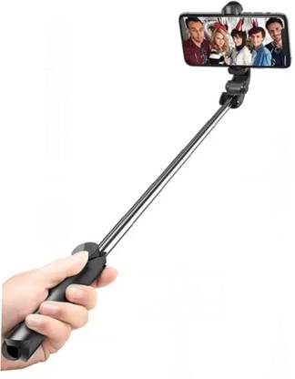 MOBONE R1 with Bluetooth Remote, Tripod with Bluetooth Remote, Mobile Selfie Stand Multifunctional Selfie Stick Bluetooth Selfie Stick