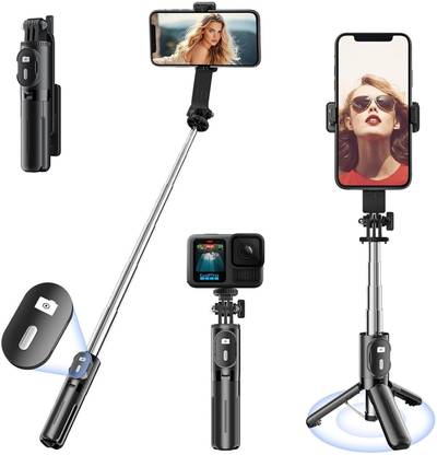 Kemove Mini Selfie Stick Tripod Extendable Phone Stand with Bluetooth Remote71cm Portable Tripod Selfie Stick for iPhone//Mobile Bluetooth Selfie Stick