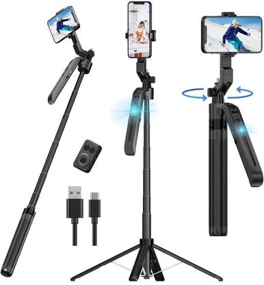 RETRACK C12 1.8Meter Long AI Auto Follow-Up Face Tracking Smart Tripod 360° Rotation Gimbal All-in-One Bluetooth Selfie Stick