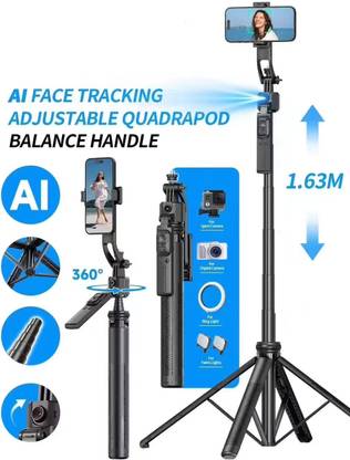 RETRACK C17 AI Smart Gimbal Tripod 360° Auto Follow-Up Face Tracking Gimbal All-in-One Bluetooth Selfie Stick
